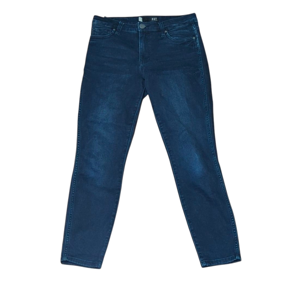 Kut from the Kloth High Rise Connie Fab Ab Ankle Skinny Jeans Dark Wash Size 6